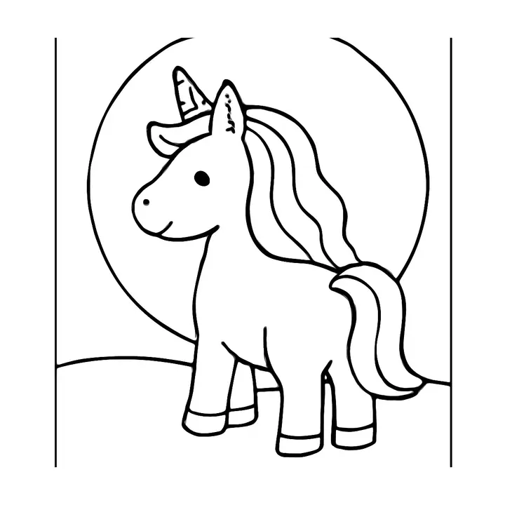 Coloriage Licornes pour enfants à imprimer