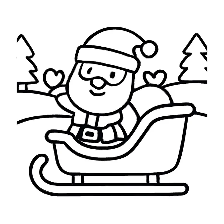 Coloriage Noël facile à imprimer