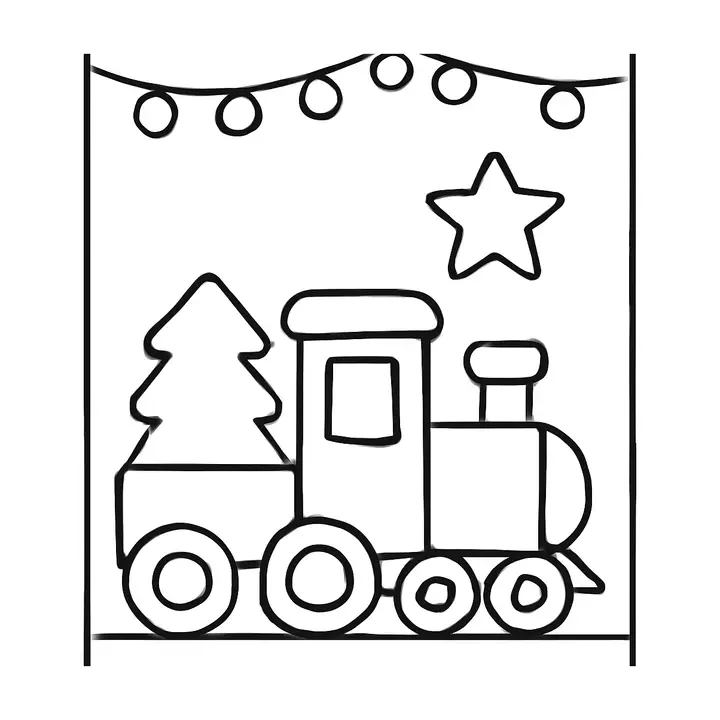 Coloriage Noël facile à imprimer