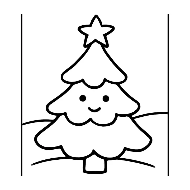 Coloriage Noël magique à imprimer pour les petits artistes