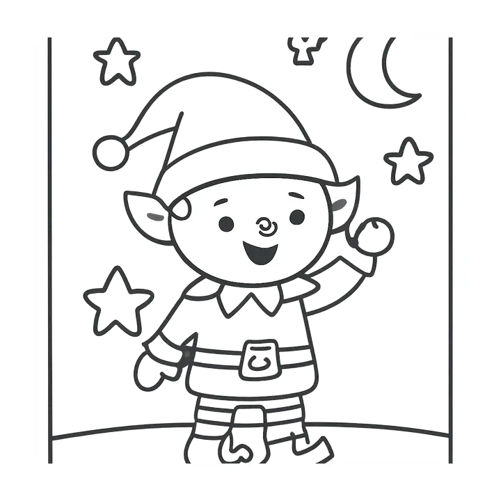 Coloriage magique de Noël à imprimer pour enfants