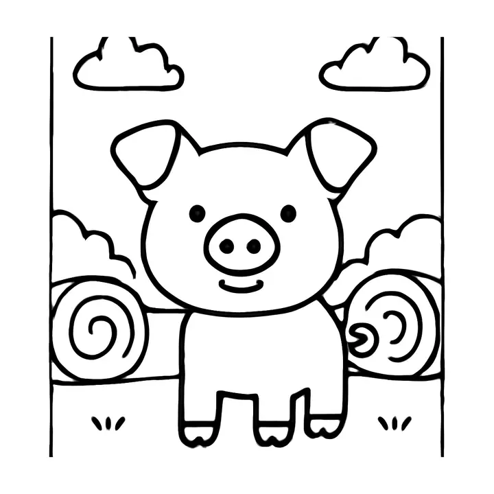 Coloriage d'animaux de la ferme gratuit pour petits artistes