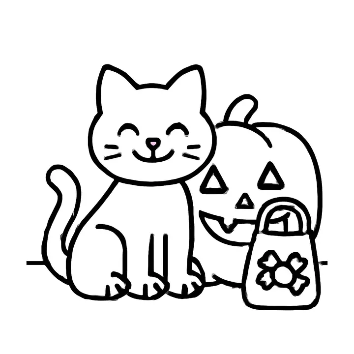 Coloriage Halloween magique à imprimer pour enfants