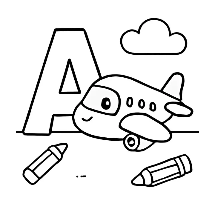 Coloriage alphabet amusant à imprimer pour les petits