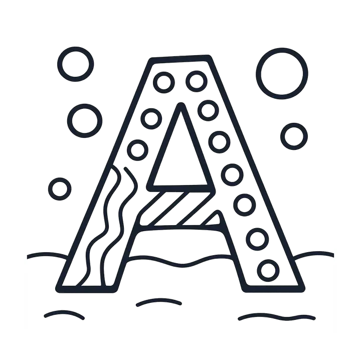 Coloriage alphabet amusant à imprimer pour les petits