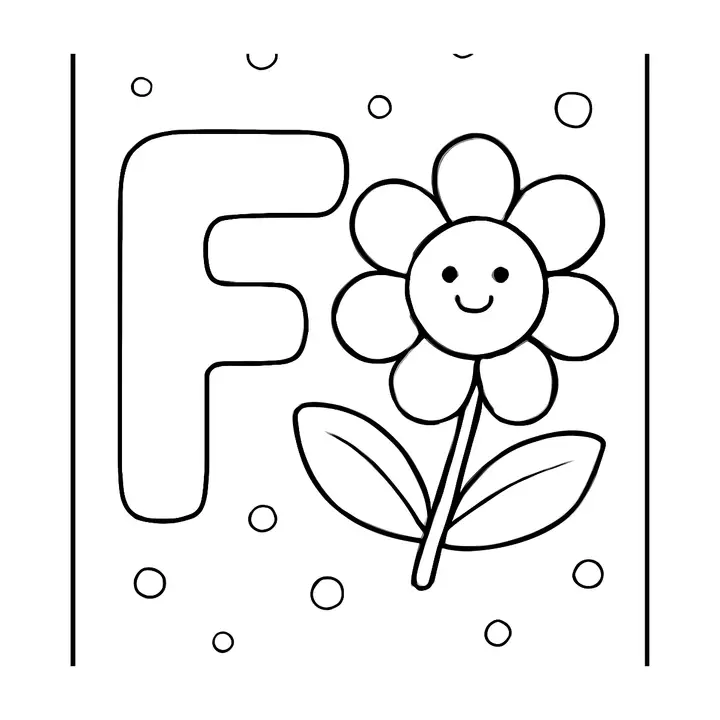 Coloriage alphabet amusant à imprimer pour petits artistes