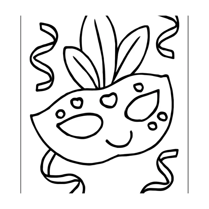 Coloriage Carnaval à imprimer