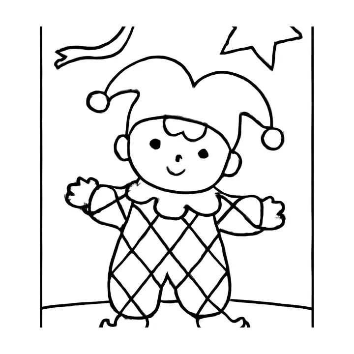 Coloriage Carnaval à imprimer