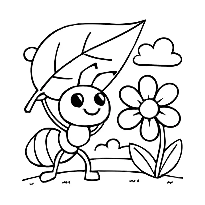 Coloriage insectes rigolos à imprimer pour les petits