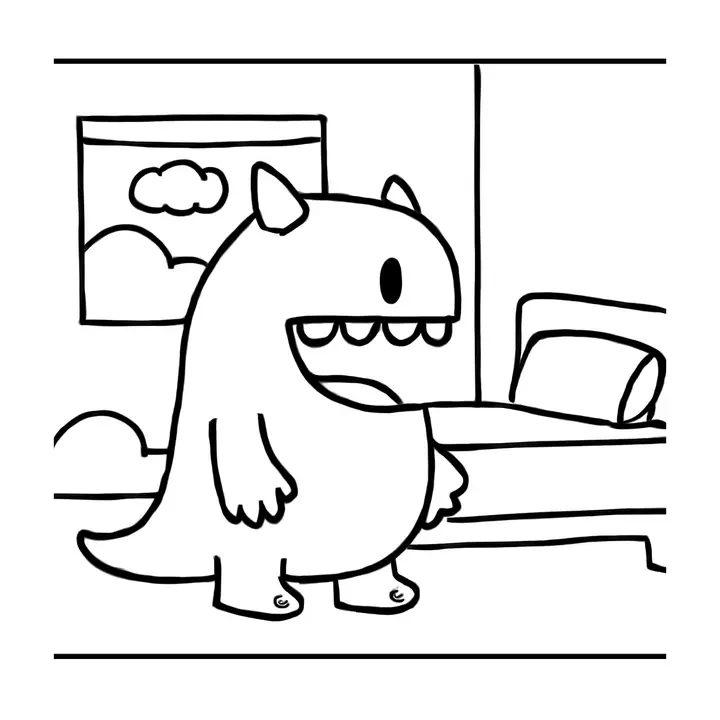 Coloriage monstres gentils gratuit pour petits artistes