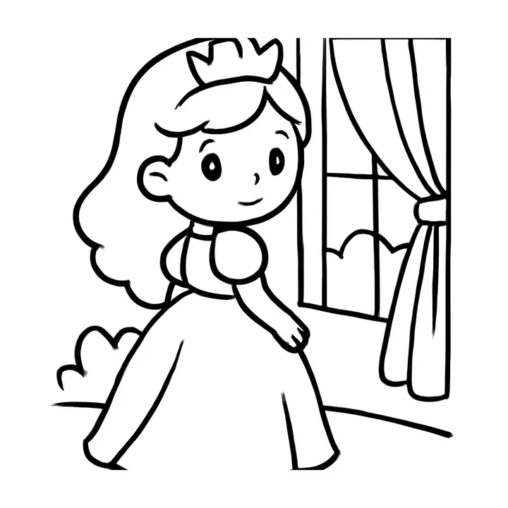 Coloriage Princesses à imprimer