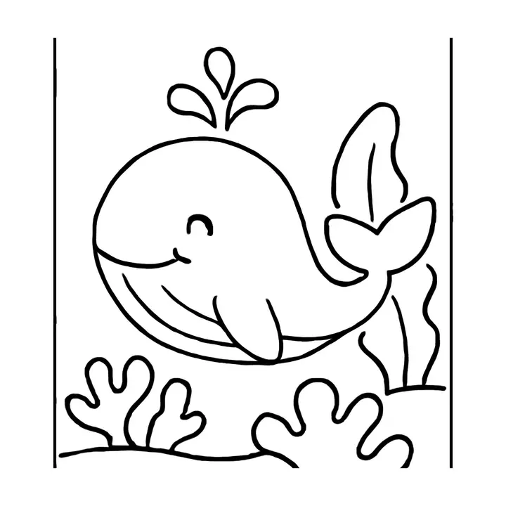 Coloriage sous-marin amusant à imprimer pour petits…