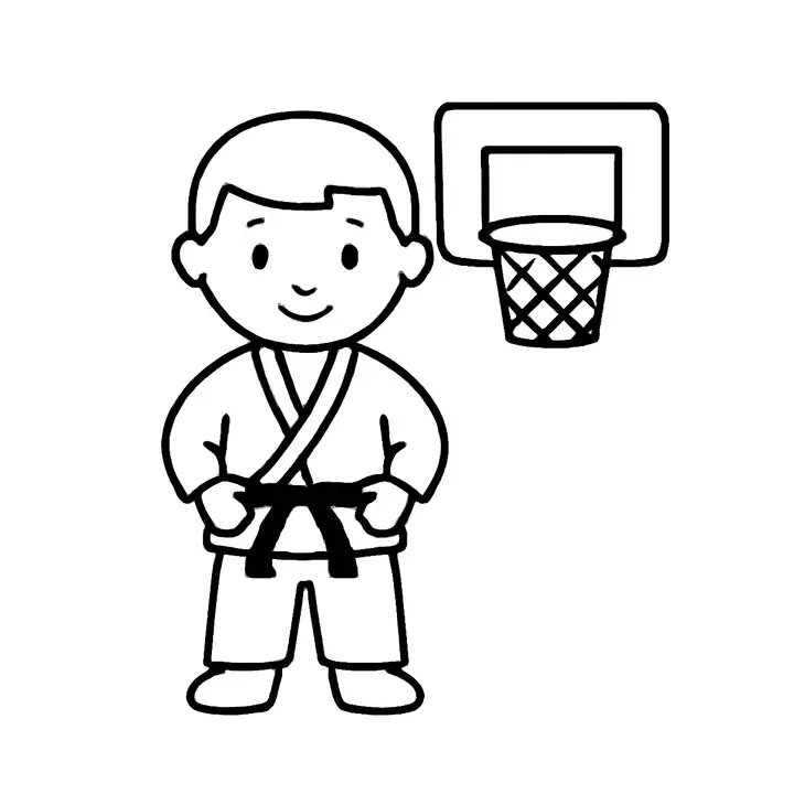 Coloriage sports amusants à imprimer pour petits champions