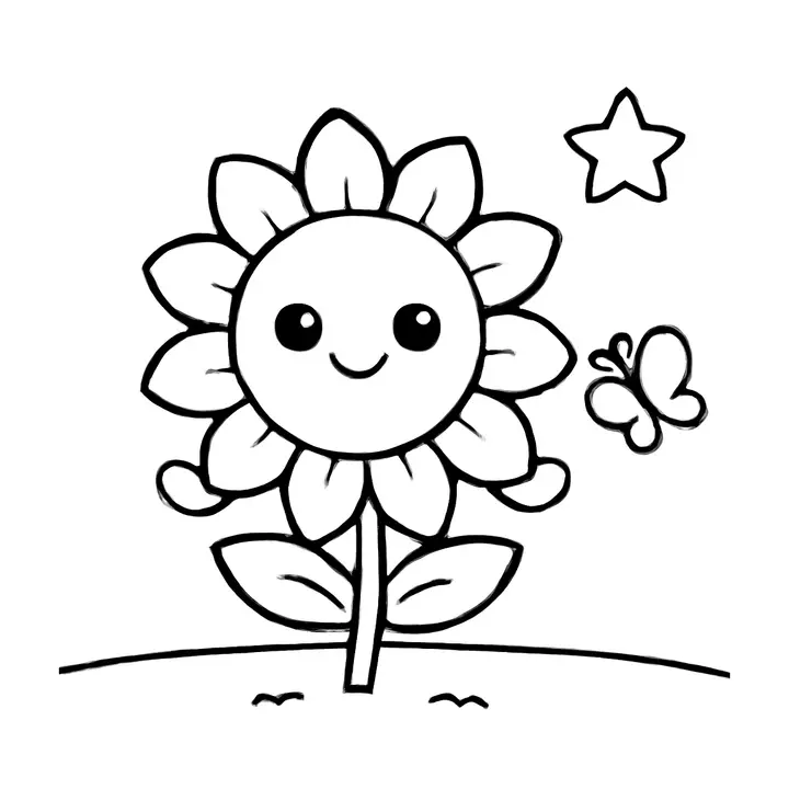 Coloriage Fleurs et Nature à imprimer