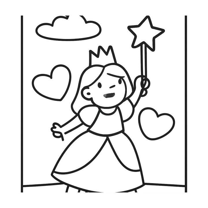 Coloriage Princesses à imprimer