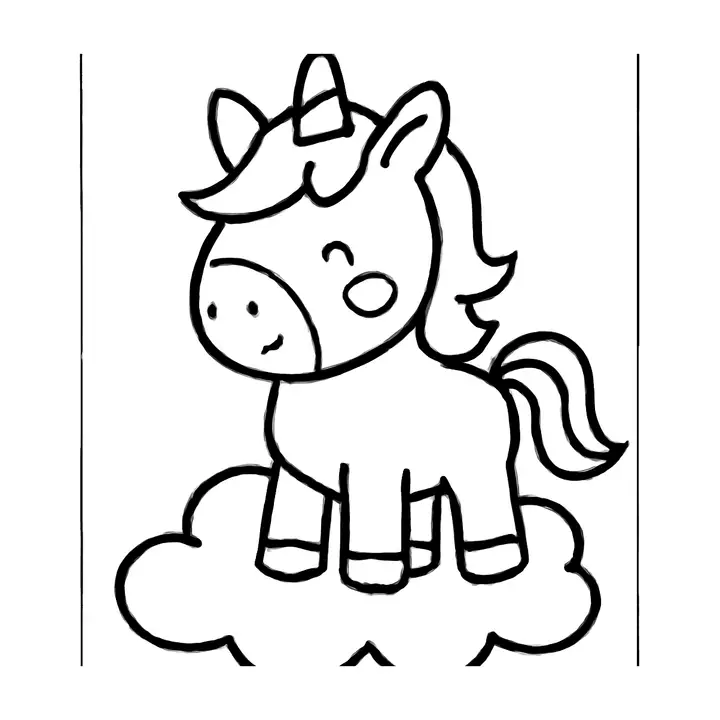 Coloriage Licornes à imprimer