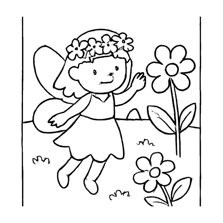 Coloriage Fées et Elfes à imprimer
