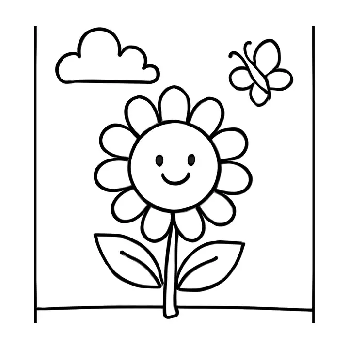 Coloriage Fleurs et Nature à imprimer