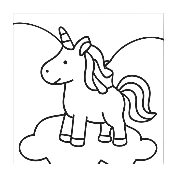 Coloriage Licornes à imprimer