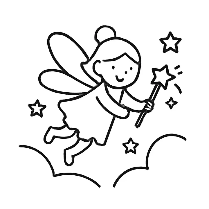 Coloriage Fées et Elfes à imprimer