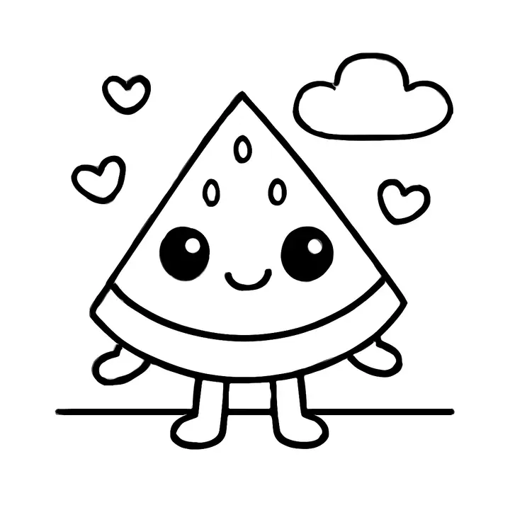 Coloriage Kawaii à imprimer