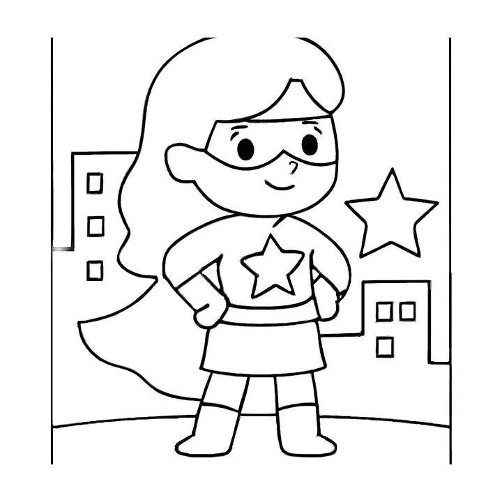 Coloriage Super-héros à imprimer