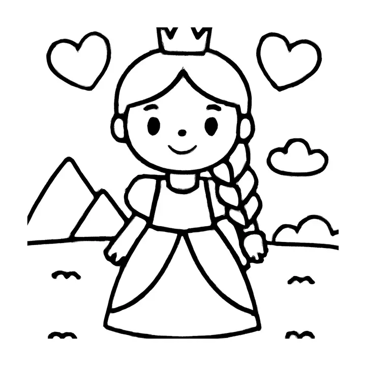 Coloriage Princesses à imprimer