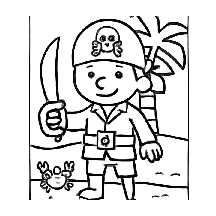 Coloriage Pirates à imprimer