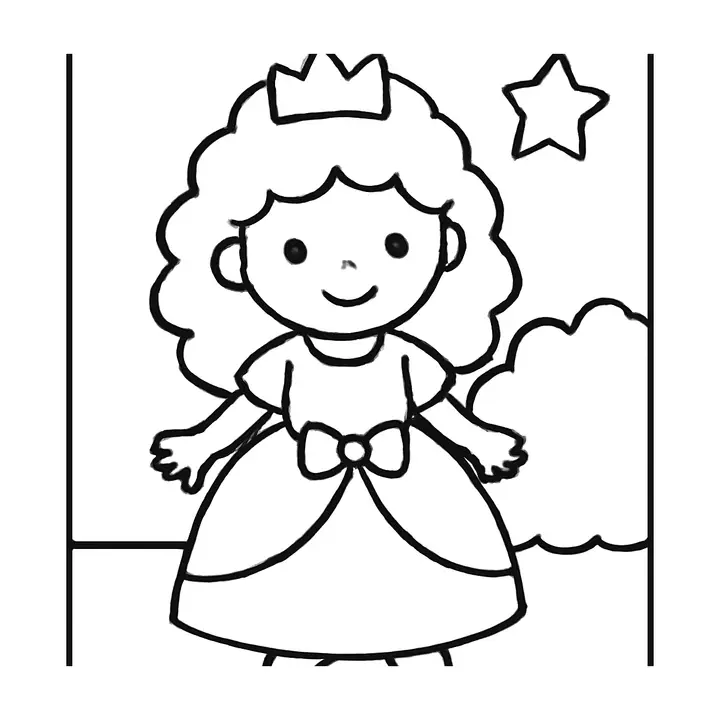 Coloriage Princesses à imprimer